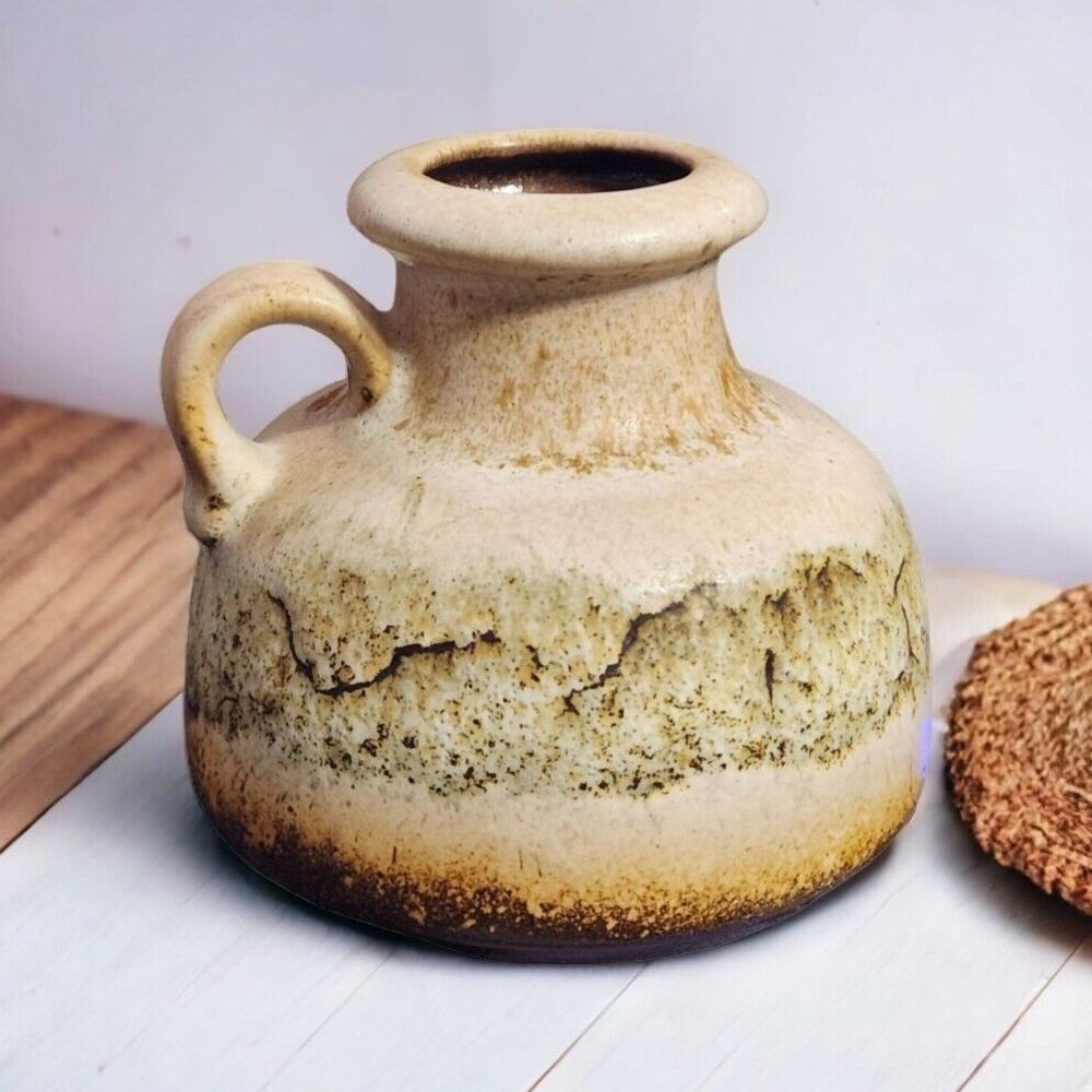 Crowning Touch Small Pitcher Jug Pot 493-10 Handle Tag West Germany‎
